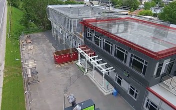 How Drone Videos and Augmented Reality can Help Monitor Construction Projects A building as-built mesh augmented with the BIM.