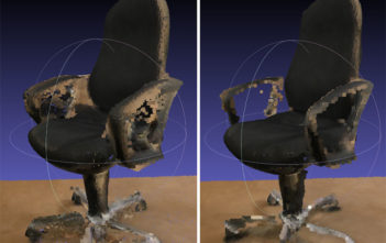 NavVis uses SLAM processing to remove point cloud artifacts