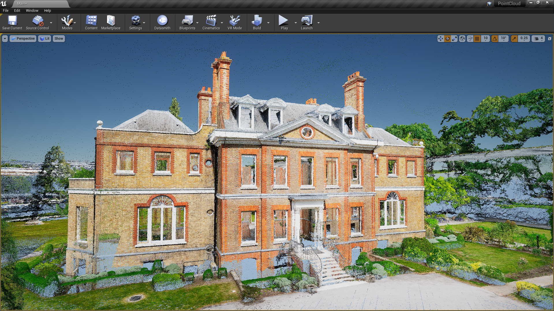 Unreal Engine 4 25 Includes Built In Support For Laser Scanned Point Clouds